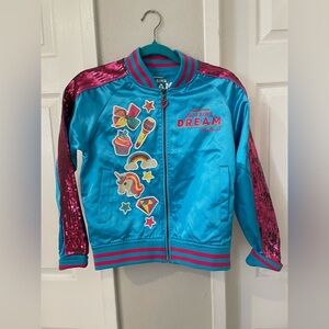 JoJo Siwa Black Dream tour Jacket with Colorful Patches